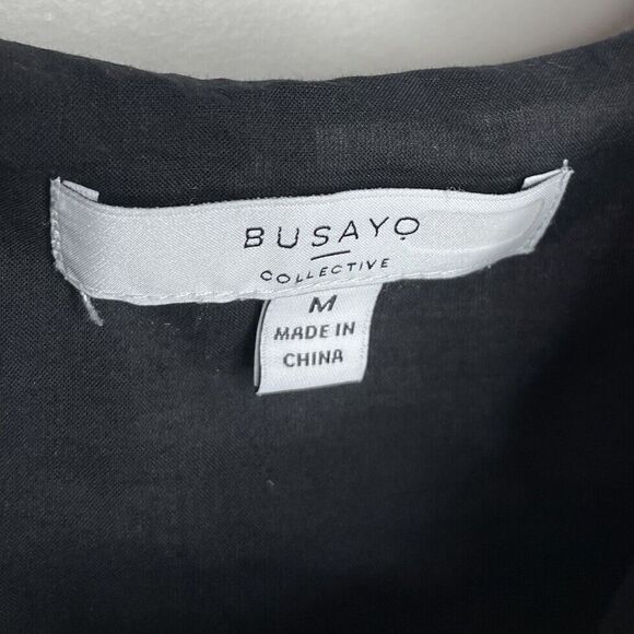 BUSAYO Collective Slip Dress Women Medium Black Purple Tie Dye Midi - Picture 15 of 16